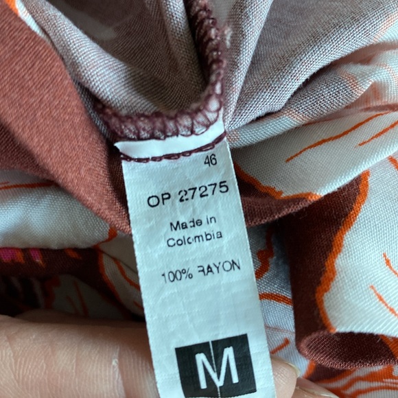 MAAJI Anthro Revolve Watercolour Blush Chloe Long Wrap Skirt Size Medium - Picture 10 of 11